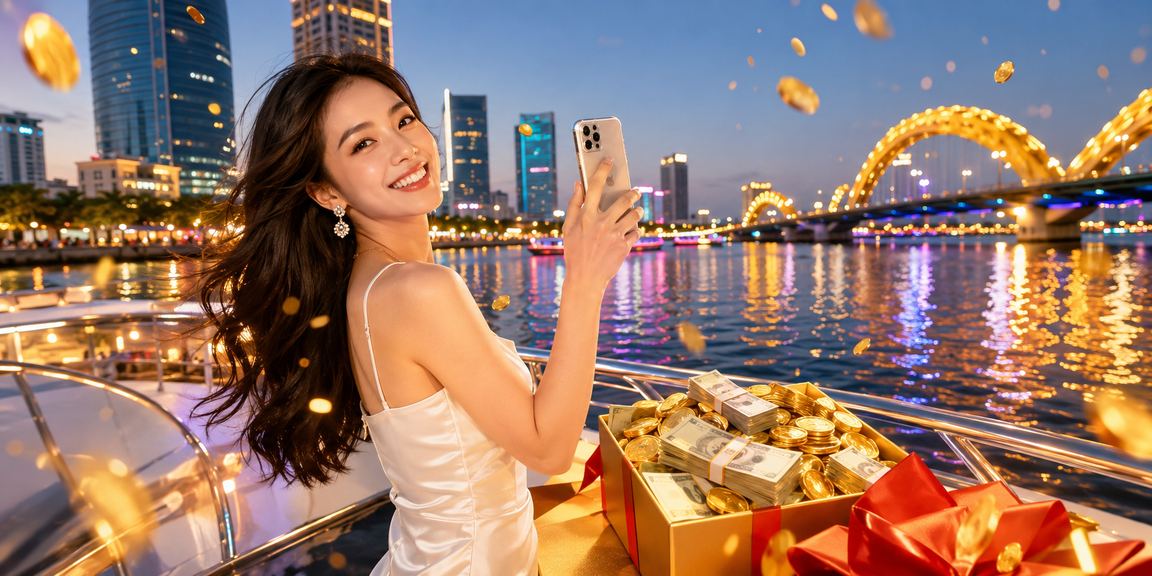 Người dùng tại Đà Nẵng thực hiện giao dịch tài chính trên điện thoại di động